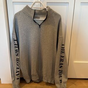 Taylor Swift Eras Tour Size L grey sweatshirt NWOT